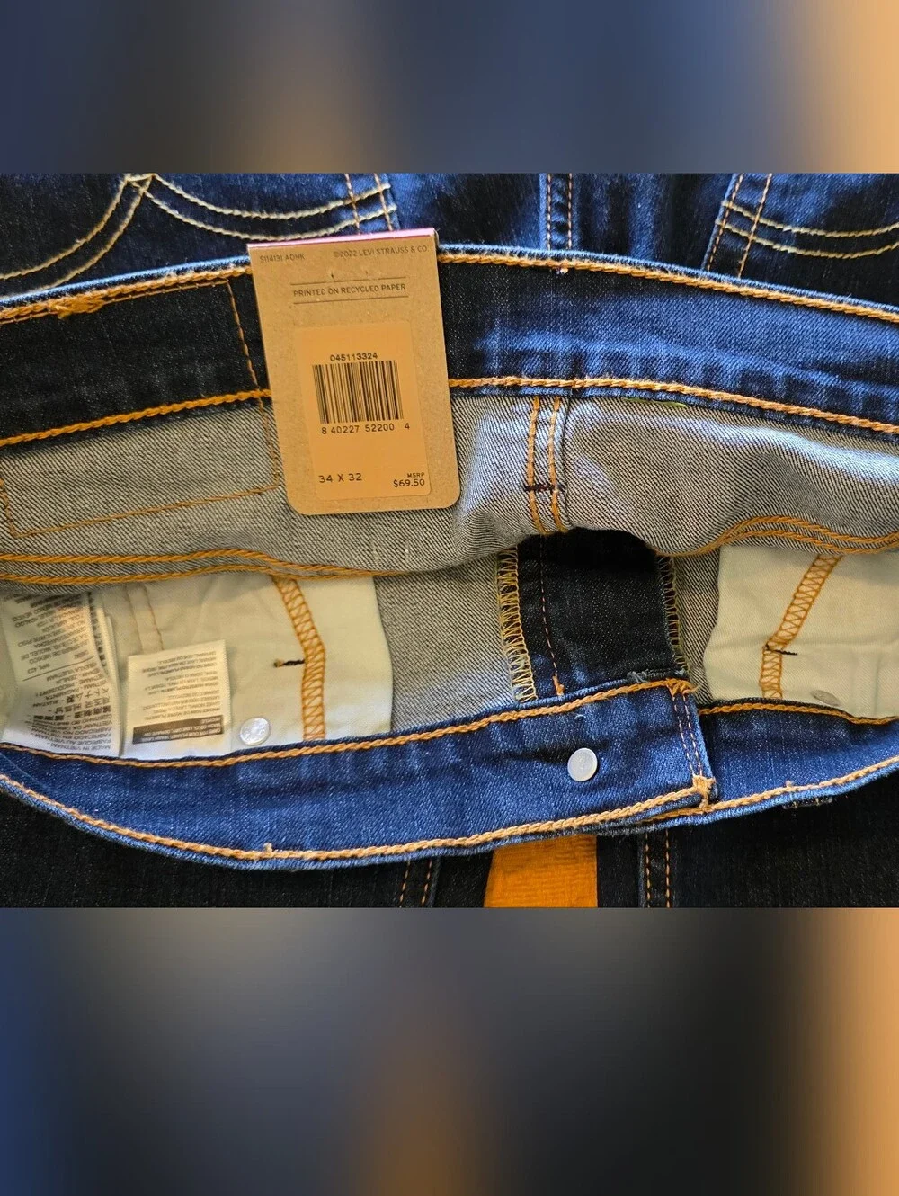511 Slim Levi Blue Jeans
